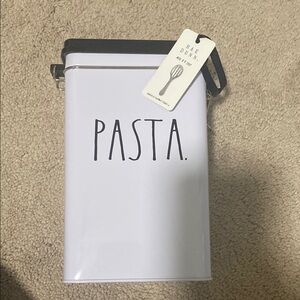 Rae Dunn White Pasta Canister